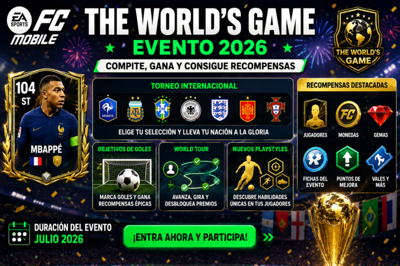 Evento The World’s Game de FC Mobile 2026