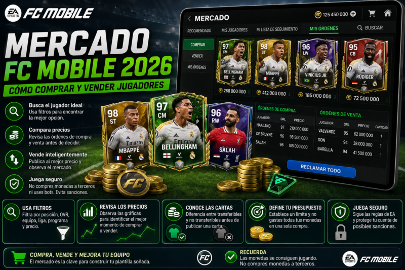 Título SEO: Mercado de FC Mobile 2026: cómo comprar y vender jugadores